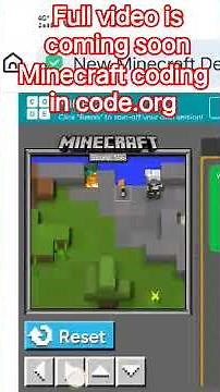 Minecraft coding in code.org . @Yash16552 and @YashGuptaOPchannel