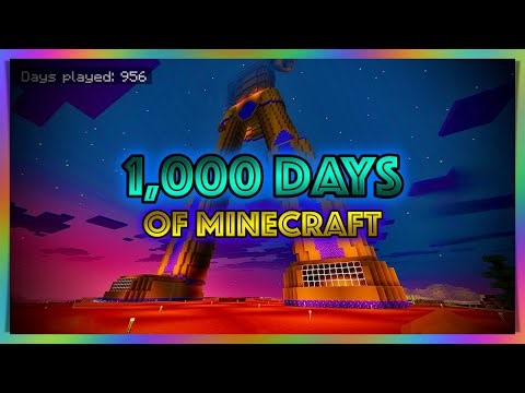 ⛏️ 1,000 Days of Minecraft (⏳Timelapse) - 💀 The Hardcore Survival Adventure of 🌟ROBLOX-THANOS🌟