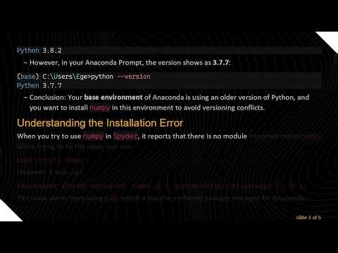 How to Troubleshoot Anaconda Package Installation Errors in Spyder