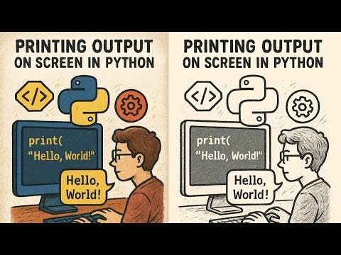 print output on screen in python in just 5 minutes