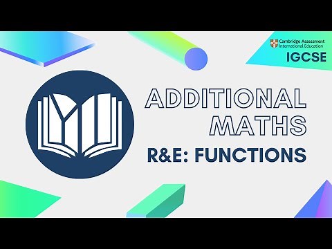 CIE IGCSE Additional Maths: Functions