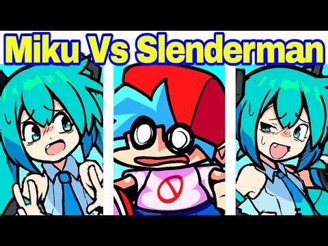 Friday Night Funkin' Miku vs Slenderman ONE SHOT V-Slice (FNF Mod)