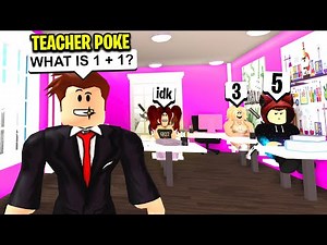 I Became TEACHER POKE.. I KICKED Students With Admin Commands! (Roblox)