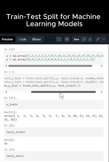 Train-Test Split for Machine Learning Models