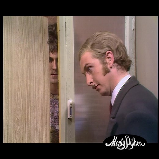 496K views · 12K reactions | Your weekly reminder not to open the door to burglars (or encyclopaedia salesmen) #MontyPython #EricIdle #JohnCleese #FlyingCircus #Burglar #Comedy #Funny | Monty Python | Facebook