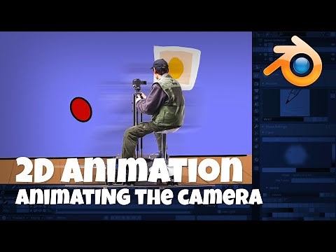 How to animate the camera in your 2D animation scene, Blender Animation Tutorial using Grease Pencil