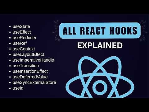 All React Hooks Explained - React Hooks Tutorial 2025