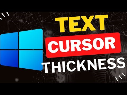 How to Change Text Cursor Thickness in Windows 11