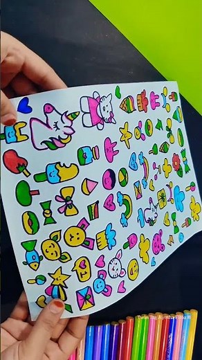 DIY Handmade Stickers 💞 #shorts #sticker #craft #ashortaday