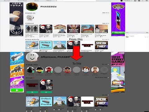 How to customize your roblox home page