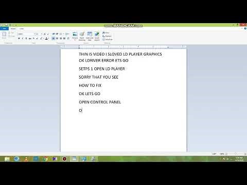 how to sloved ld player open gl error fix