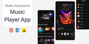 How to create Music player with pure HTML, CSS, JS