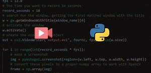 How to Record a Specific Window in Python - The Python Code