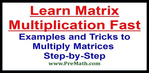 Part 01 | Learn Matrix Multiplication Fast! Examples and Tricks to...