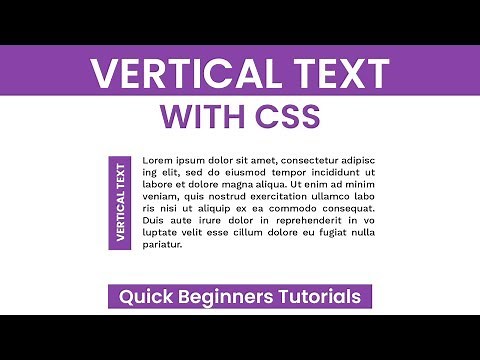 Vertical Text With CSS | CSS Beginners Tutorial | CSS Tips and Tricks
