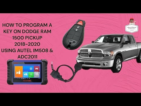 HOW TO PROGRAM A KEY ON DODGE RAM 1500 2018-2021 USING Autel IM508 & ADC2011