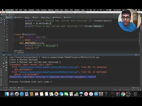 How to call Method from class B into Class A Python tutorials