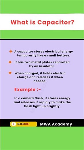 What is Capacitor? | How it works! | Real Life Example #electronics