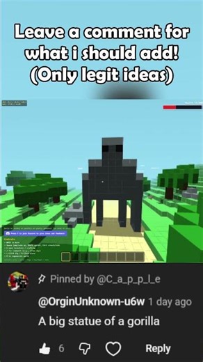 Day 2 of adding the top comment to my minecraft clone!