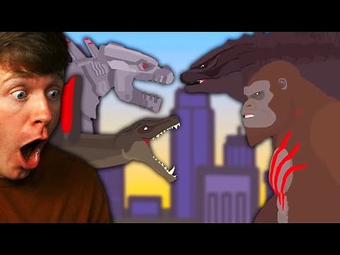 GODZILLA and KONG vs MECHAGODZILLA the FULL FIGHT Reaction!