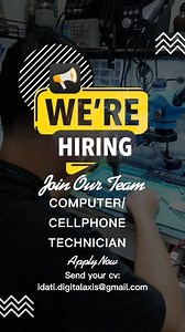 55K views · 310 reactions | ️ We're Hiring: Computer & Cellphone...