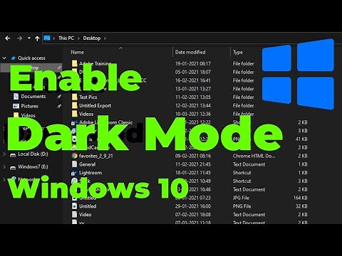 How to Enable Dark Mode in Windows 10 File Explorer 2021