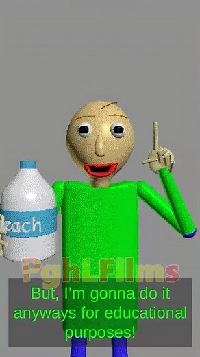 Baldi puts Bleach in his eyes, but with extra keyframes. #baldisbasics #baldi #pghlfilms #animation