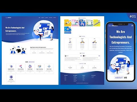 [1] How To Create a Responsive Website Using HTML & CSS For Beginners | Step-by-Step Tutorial.