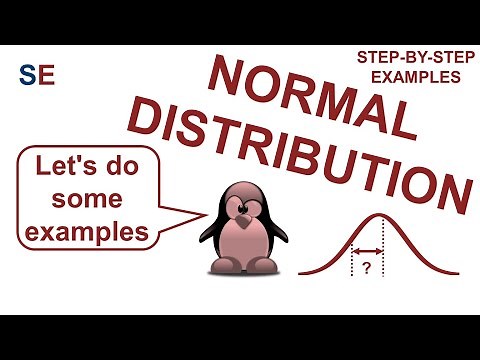 Normal distribution | step-by-step examples