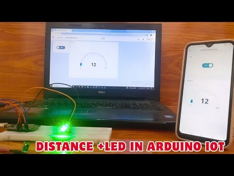 Control LED & Monitor Distance Anywhere! ESP8266 + VL53L0X + Arduino IoT Cloud