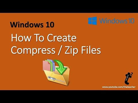 How to Compress Files in Microsoft Windows 10 Tutorial