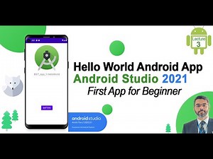 How to develop Hello World App in Android Studio 2021 | Develop First Android App for Beginners