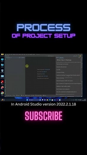 Quick process of creating a project in Android Studio