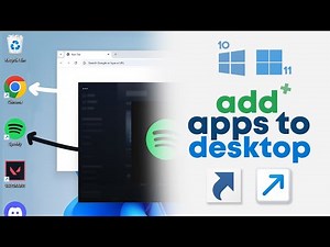 How to ADD Apps to Desktop on Windows 11 / 10