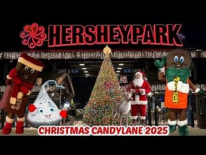 Hersheypark Christmas Candylane 2025 Walkthrough (5 Million Lights) Hershey PA