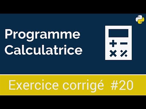 Exercice corrigé #20: Programme calculatrice | Python