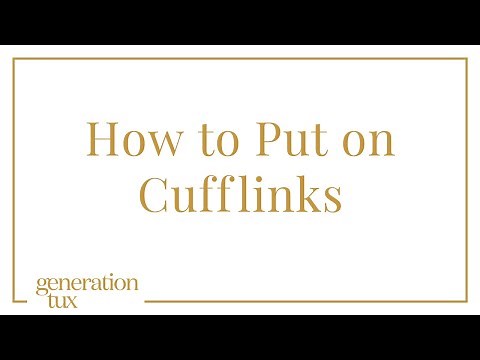 How to Put on Cufflinks