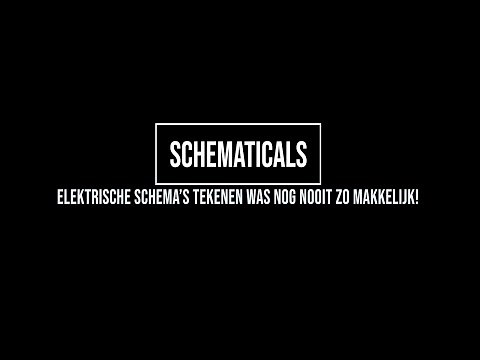 Schematicals: Hét softwarepakket voor het opmaken van elektrische schema's! Binnenkort beschikbaar!