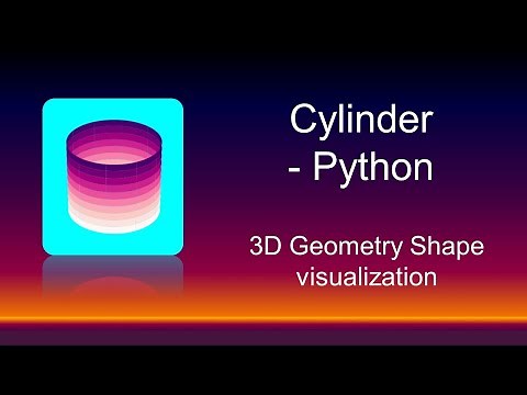 How to draw Cylinder (3D) and rotate with Matplotlib | Python Animation