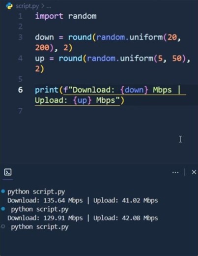Internet Speed Test using Python | Check Download & Upload Speed Instantly ⚡