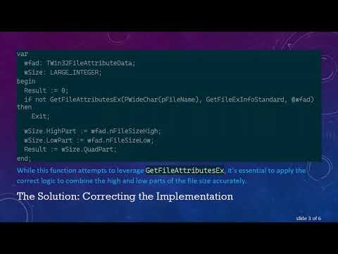Solving the FileSize Limitations in Delphi for Large Files Over 10GB