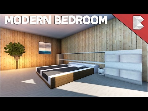 Minecraft Modern Bedroom Tutorial (Interior Design Series) EP3