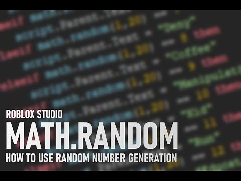 How to use math.random/RNG on Roblox | Part 1