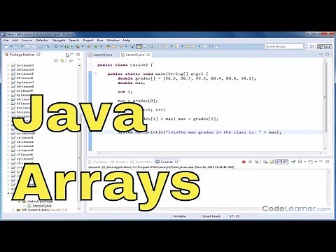 Java Tutorial - 02 - Using a Loop to Access an Array