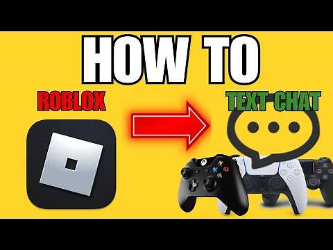 ROBLOX GUIDE: HOW TO GET, USE, AND FIX TEXT CHAT ON CONSOLE! PS4 PS5 XBOX