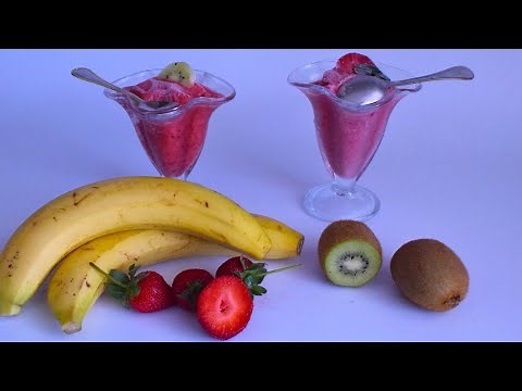 ICE CREAM IN 5 MINUTES! Only Milk and Fruit Ice Cream