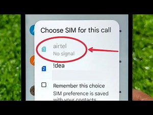 How To Fix No Signal Problem in Airtel SIM