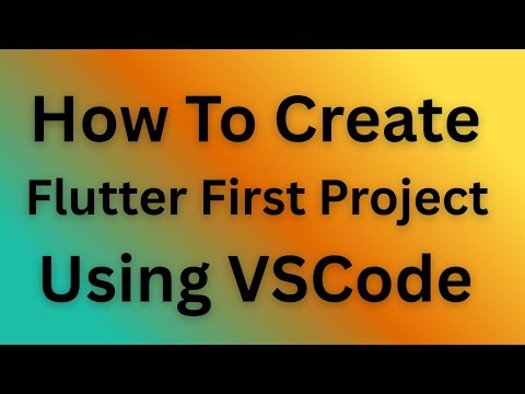 How to create first flutter project using visual studio code