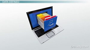 Data Definition & Types of Sources