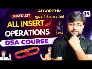 Mastering Insert Operation in Linked List Using Java Step-by-Step Tutorial | DSA Free Course [Hindi]